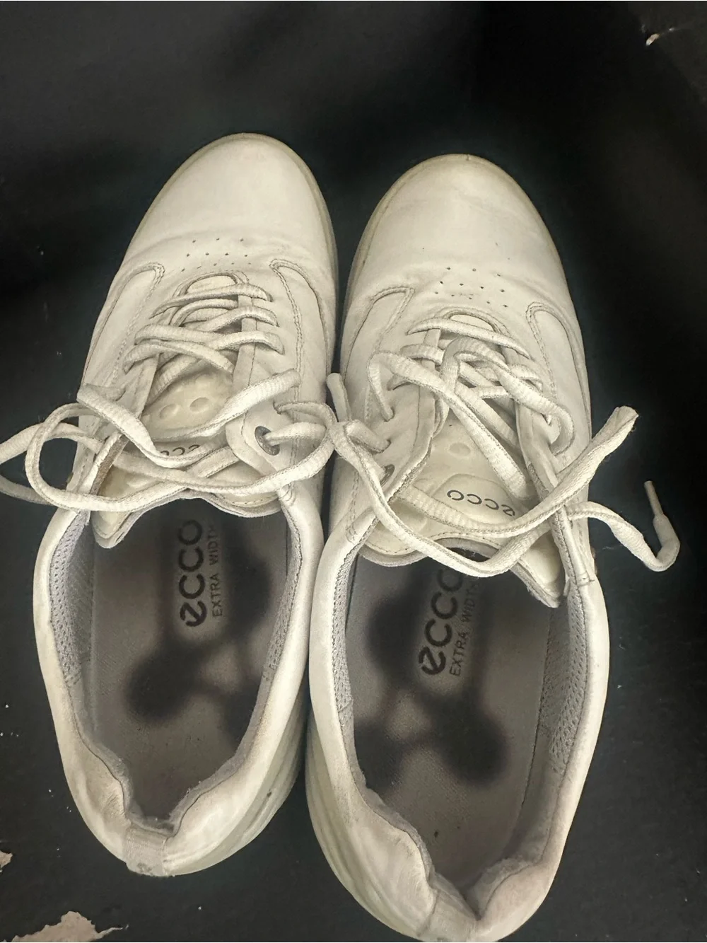 Ecco Men's White Leather Golf